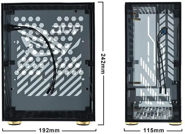 Alt view image 2 of 5 - Pc Case, High Compatibility Excellent Heat Dissipation Computer Case Gaming Pc Case with Transparent Acrylic Side Panel for and Scratch (Black)