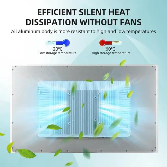 Alt view image 5 of 5 - Senisway 21.5 inch Aluminum Flat Embedded Industrial Touch Screen Monitor,HDMI/VGA/DVI Interface, Capacitive Touch Screen Monitor Supports 10 Points Touch,1920 x 1080 @ 60Hz