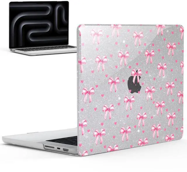 Main image of IBENZER Case for MacBook Pro 14 Inch Case 2025 2024 M4 M3 M2 M1 A3112 A3185 A3401 A2918 A2992 A2779 A2442 Pro/Max,Hard Shell Case for Mac Pro 14 (2025-2021),Bow, MT14-BOW