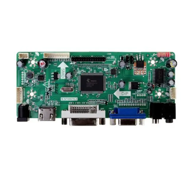 Alt view image 5 of 5 - Taidacent Universal LVDS Controller Board 10-65 Inch LCD Screen HDMI DVI VGA to LVDS Driver Board DIY Notebook Display Kit (Single Drive Board)