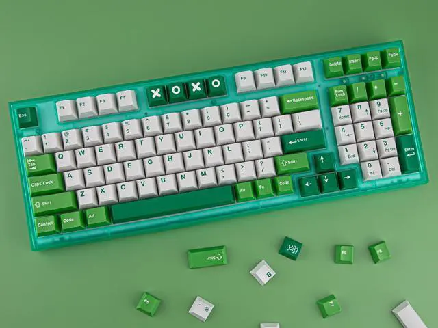 Alt view image 2 of 5 - Custom Keycaps Cherry Profile 172 Keys Kit - ABS Double-Shot Keycap for ANSI & ISO Layout Mechanical Keyboards - Compatible with 60%, 65%, 75%, 80%, 100% Keyboards (Typewriter)