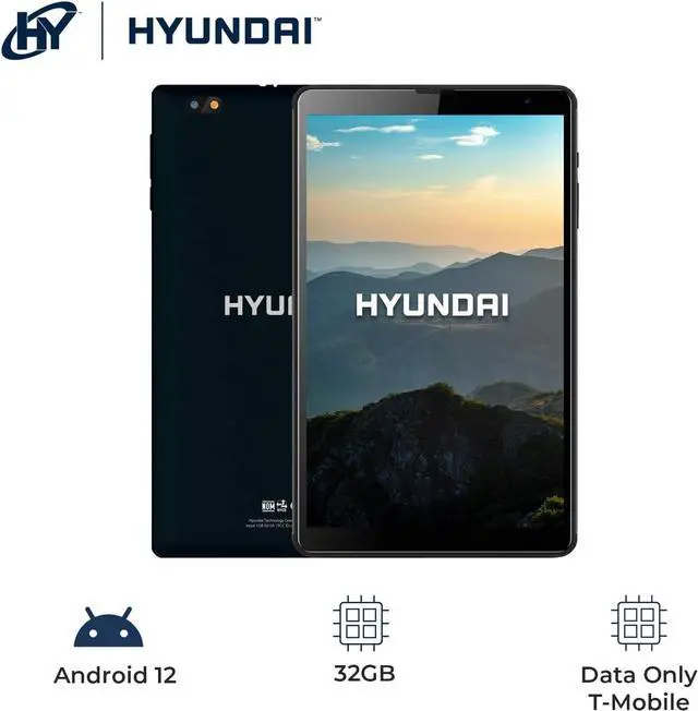 Alt view image 3 of 5 - HYUNDAI HyTab Pro 8LB1-TMO Tablet - 8" Full HD - Quad-core (4 Core) - 3 GB RAM - 32 GB Storage - Android 11-4G - Space Gray