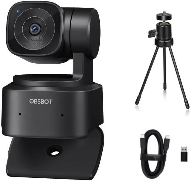Main image of OBSBOT Tiny SE Webcam-1080P 100FPS-Extra Tripod-Video Call,HD PTZ Webcam,1/2.8" Sensor,Gesture Control,4X Zoom,AI Auto Track,LiveStream for Game/Meet/Educate-Web Camera for Desktop Computer,PC,Laptop