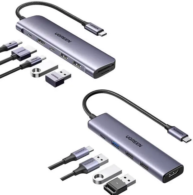 Main image of UGREEN Revodok 7 in 1 USB C Hub Bundle with Revodok 5 in1 USB C Hub