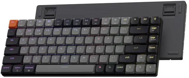 Main image of Keychron K3 Version 3 QMK Low Profile Mechanical Keyboard Wireless, 84 Keys Programmable Bluetooth 5.2/Wired Connection, Shine-Through Keycaps RGB Backlit Compatible with Mac Windows Linux