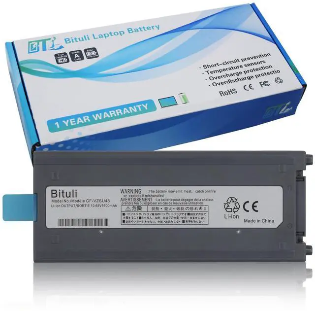 Main image of Bituli CF-VZSU48 Laptop Battery Replacement for Panasonic Toughbook CF-19 CF19 MK1 MK2 MK3 MK4 MK5 MK6 MK7 MK8 Series CF-VZSU48U CF-VZSU28 CF-VZSU48R CF-VZSU50 CF-VZSU58U 10.65V 58Wh