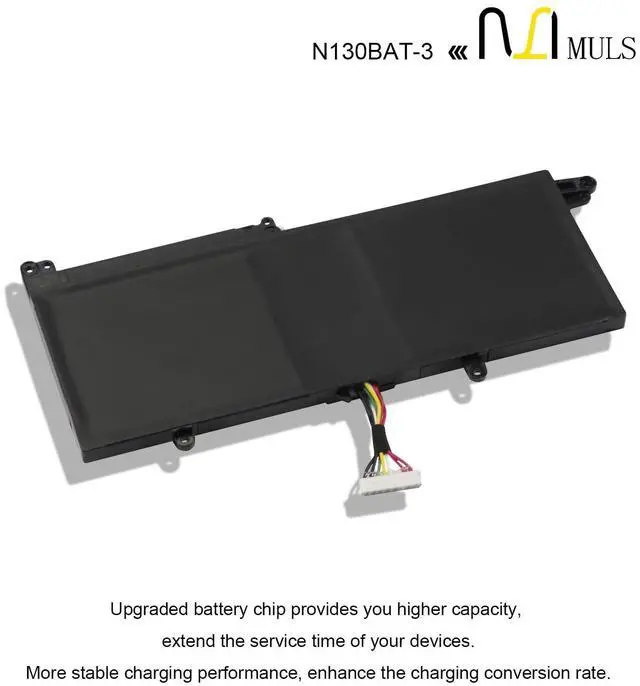 Alt view image 5 of 5 - N130BAT-3 Laptop Battery for Clevo B1301 N130BU N130WU N131BU N131WU NP3130 Tuxedo System76 Galago Pro InfinityBook Pro 13 V2 HAIER lingyue S4 Sager NP3132 NP3141 NP3145 NP3146 NP3155 NP3156 36Wh