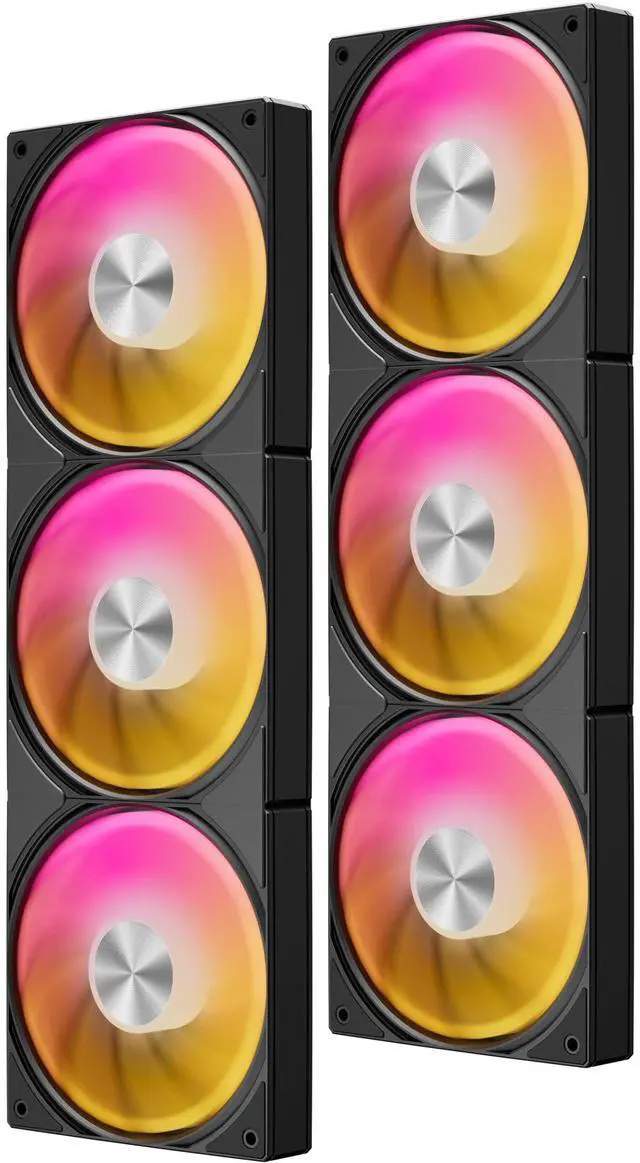 Main image of upHere 360mm All-in-One 5V ARGB Computer Case Fan with PWM 4-Pin Interface High Performance Cooling Low Noise for Enhanced PC Cooling Black U3KC6