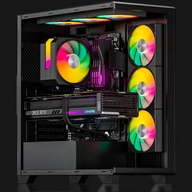 Alt view image 5 of 5 - upHere 360mm All-in-One 5V ARGB Computer Case Fan with PWM 4-Pin Interface High Performance Cooling Low Noise for Enhanced PC Cooling Black U3KC6