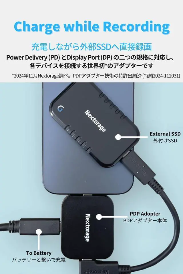 Alt view image 2 of 5 - Nextorage PD & DP USB-C Adapter Compatible with Smartphones, Tablets, Laptop, Desktop PC, and More. USB C Hub Power Delivery 100W Pass-Through Charging USB Type-C DisplayPort NX-PDPA1