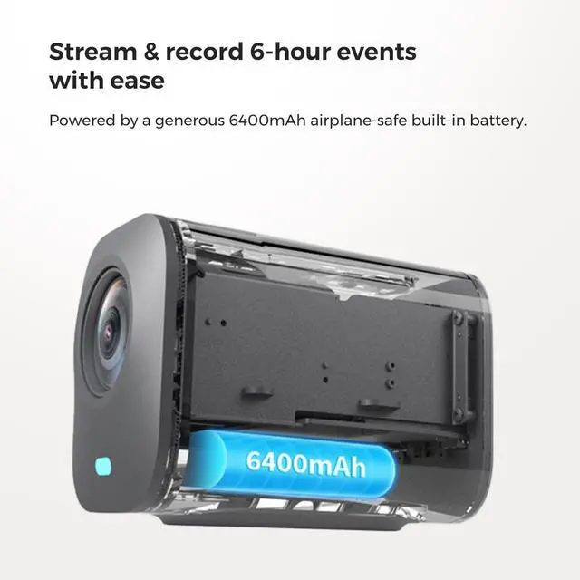 Alt view image 4 of 5 - NearStream VM33 Gen 2 2K Wireless Streaming Camera with 40X Zoom, App Control, 6H Battery, RTMP & NDI Protocol, 8 Noise Canceling Mics/External Mic Input, Multi-cam, Stream on Facebook/YouTube/Twitch