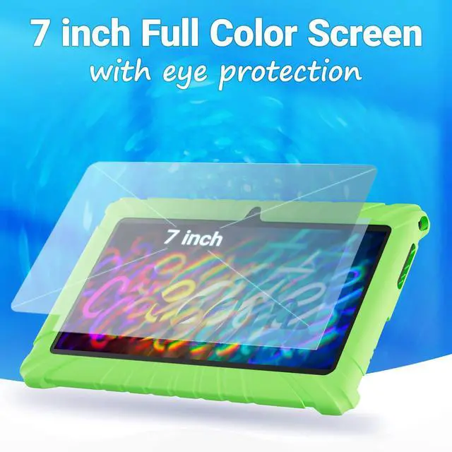 Alt view image 5 of 5 - Contixo 7 inch Kids Learning Tablet Bundle - Exclusive 50+ Disney Storybooks (Value $200), Headphone & Tablet & Bag for Kids, 32GB, Android 11, Parental Controls, Back to School - Blue (Children)