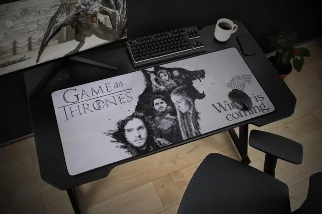 Alt view image 2 of 5 - Game of Thrones XXL Mouse Pad 35 in x 15.7 in - Gift Game of throns Gaming Desk pad 90 mm x 40 mm - Official Licensed