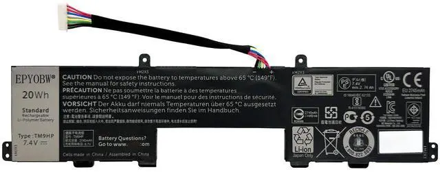 Main image of EPYOBW TM9HP Laptop Battery 20Wh 2735mAh 2-Cell 7.4V Compatible with Dell Latitude 13 7350 / Latitude 13 7350 Keyboard Dock Series 0FRVYX FRVYX 08K1VJ 8K1VJ 0J84W0 J84W0 0R89JJ R89JJ