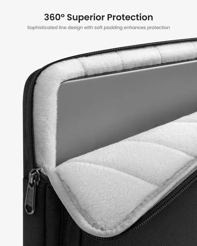 Alt view image 5 of 5 - tomtoc 360 Protective Laptop Shoulder Bag for 15 Inch New MacBook Air M4 M3/A3114 M2/A2941 2025-2023, 15 Inch Microsoft Surface Laptop 6/5, Water-Resistant Accessory Case for MacBook Pro A1990 A1707