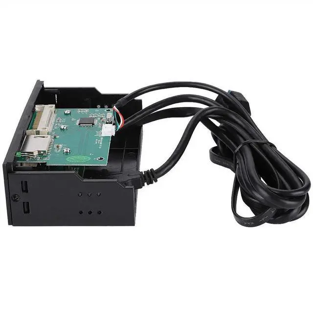 Alt view image 4 of 5 - 5.25inches Multifunction Internal Card Reader Dashboard - PC Front Panel USB 3.0 Card Reader Internal with 3 USB 3.0 Ports, Supports M2, MSO, SD, MS, XD, 64G CF Card