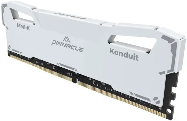 Alt view image 3 of 5 - Timetec Pinnacle Konduit 32GB KIT(2x16GB) DDR4 3200MHz PC4-25600 CL16-18-18-38 XMP2.0 Overclocking 1.35V Dual Rank Compatible for AMD and Intel Desktop Gaming PC Memory Module - White