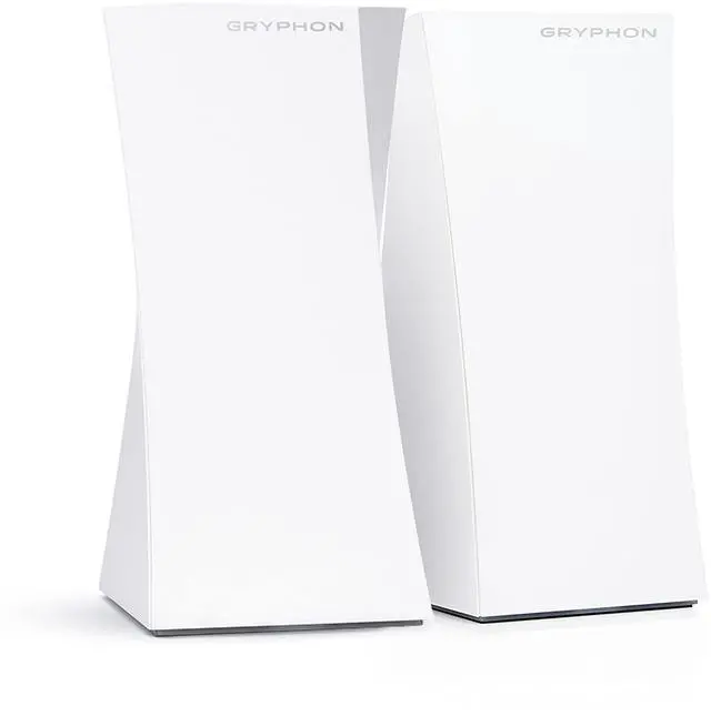 Main image of Gryphon Tower Super-Fast Mesh WiFi Router 2-Pack  Advanced Firewall Security, Parental Controls, and Content Filters  Tri-Band 3 Gbps, 6000 sq. ft. Full Home Coverage per Mesh Router