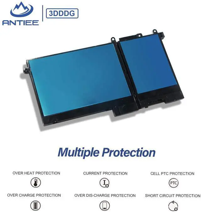 Alt view image 5 of 5 - 42Wh 3DDDG Laptop Battery for Dell Latitude 5280 5288 5290 5480 5488 5490 5491 5495 5580 5590 E5280 E5480 E5580 E5490 E5590 Precision 3520 3530 Series 3VC9Y 049XH 45N3J 080JT9 RRJDX 11.4V 3Cell