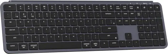 Main image of Keychron B6 Pro Full-Size Ultra-Slim Wireless ZMK Custom Keyboard, Triple-Mode 2.4 G/Bluetooth 5.2/Wired Programmable, Lightweight Quiet Key with Numeric Keypad for Mac/Windows, Space Gray