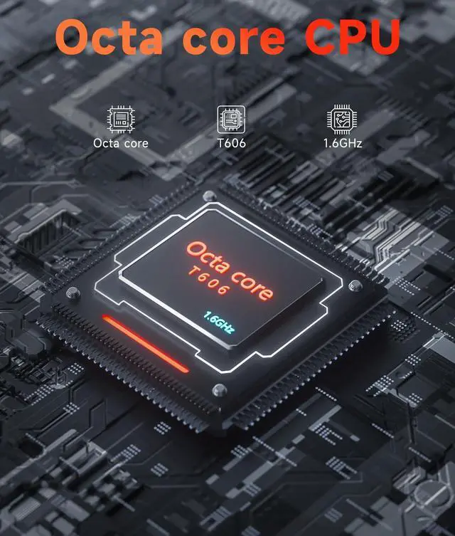 Alt view image 3 of 5 - PEICHENG Tablet 11" Android 14.0 with Grey Case, RAM 16GB (4GB+12GB Expansion)+128GB ROM, 5G Wi-Fi, 8000 mAh, 5MP front/13MP Back Camera, Octa Core T606 1.6GHZ (P12 kit(case+Mouse+Keyboard+Stylus))