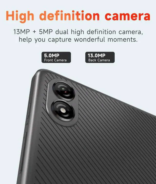 Alt view image 5 of 5 - PEICHENG Tablet 11" Android 14.0 with Grey Case, RAM 16GB (4GB+12GB Expansion)+128GB ROM, 5G Wi-Fi, 8000 mAh, 5MP front/13MP Back Camera, Octa Core T606 1.6GHZ (P12 kit(case+Mouse+Keyboard+Stylus))