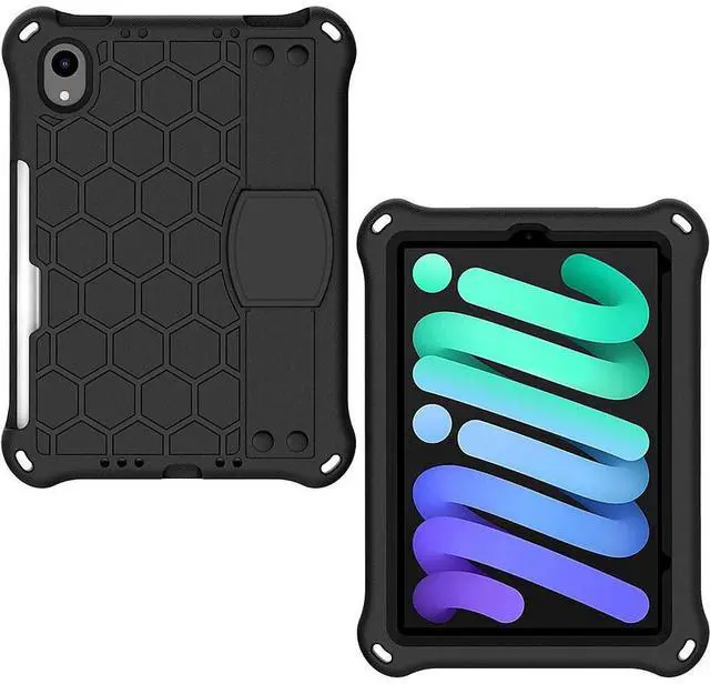 Alt view image 2 of 5 - Sahara - DualShock Series Case for iPad Mini (A17 Pro) and iPad Mini (6th Generation 2021), Black, (TB00053)