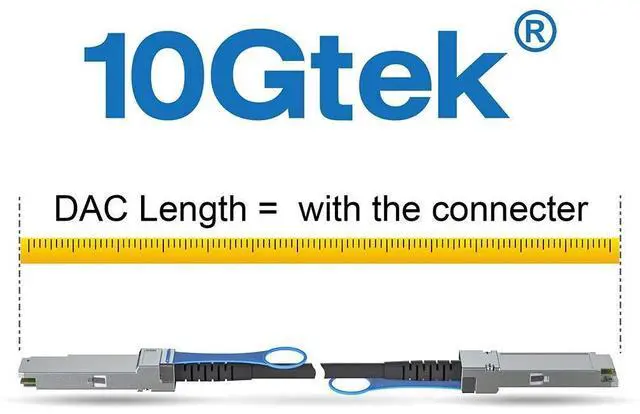 Alt view image 4 of 5 - 10Gtek 40G QSFP+ DAC Cable - 40GBASE-CR4 Passive Direct Attach Copper Twinax QSFP Cable for Ubiquiti, Dell Force10 CBL-QSFP-40GE-PASS-5M, Supermicro, Mikrotik, Open Switch Devices, 5-Meter(6.5ft)