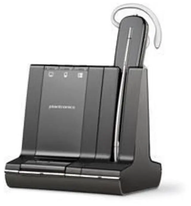 Alt view image 3 of 5 - Plantronics SAVI W740-M Wireless DECT Headset, 84001-12 (Wireless DECT Headset)