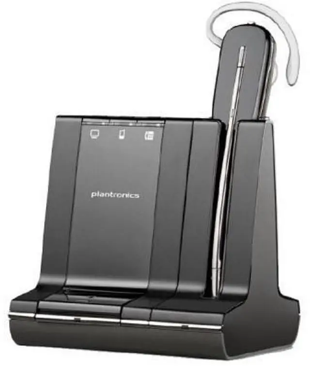 Alt view image 4 of 5 - Plantronics SAVI W740-M Wireless DECT Headset, 84001-12 (Wireless DECT Headset)