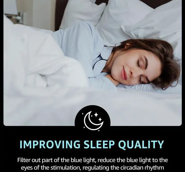 Alt view image 3 of 5 - Trysee Fit Over Blue Light Blocking Glasses for Women Men, Oversized Anti-Blue Blocking Glasses With Amber Orange Lens TS7511