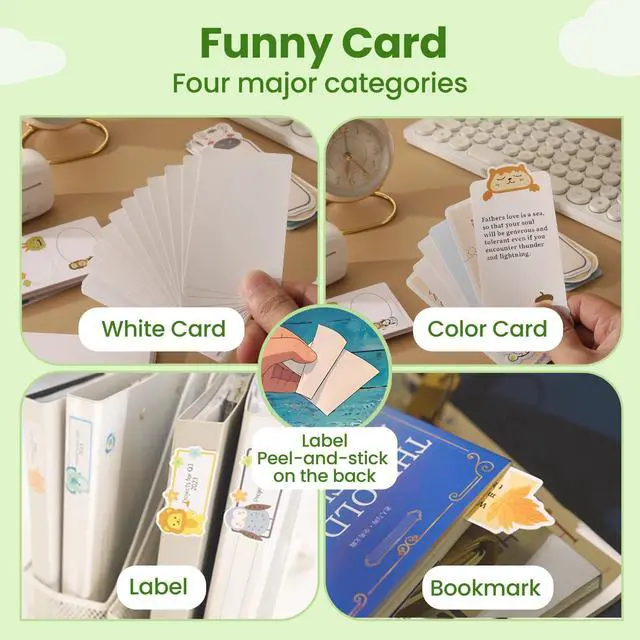 Alt view image 4 of 5 - FORYAGOO Mini Printer - Portable Sticker Printer Machine, Thermal Label Maker Inkless Pocket Bluetooth Photo for Work, Life, Study Assistance, Tag Receipts, Board Game Cards