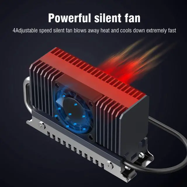 Alt view image 2 of 5 - ACIDALIE M.2 Heatsink,SSD Cooler for Pcie NVMe or SATA M2 2280 SSD Cooling with Fan