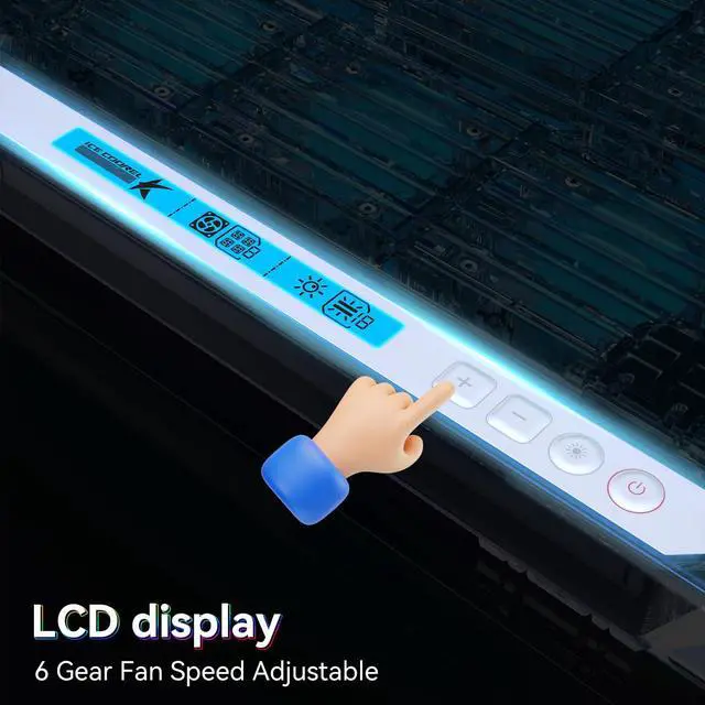 Alt view image 4 of 5 - ICE COOREL Gaming Laptop Cooling Pad with 15 RGB Cooling Fans, Fully Transparent Laptop Fan Cooler Pad for 15-21 Inch, Gaming Laptop Cooler Stand with 8 Height Adjustable, USB Port and Type-C Port