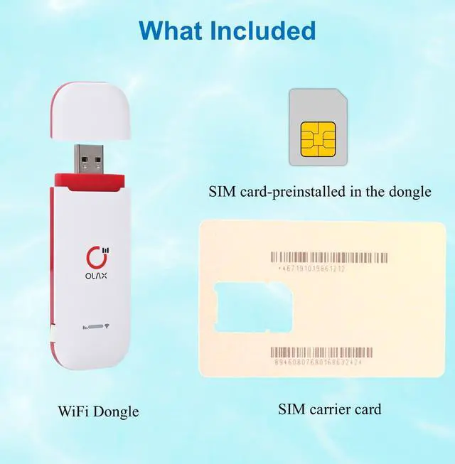 Alt view image 4 of 5 - 4G LTE-Advanced USB WiFi Dongle & Mobile Hotspot Router  Portable Modem with Pre-Installed Spectruym Smart SIM Card  Ideal for Travel and Business