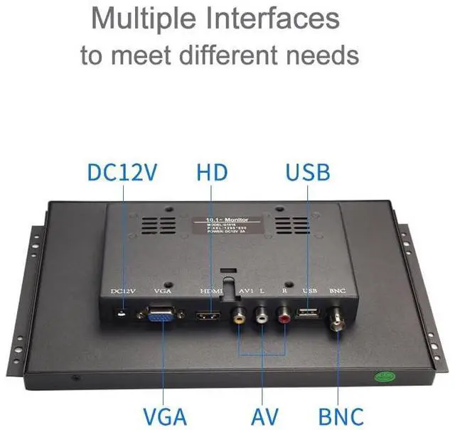 Alt view image 3 of 5 - 10.1 inch Open Frame High Brightness 1000 nit Industrial Capacitive Touch Screen Monitor Sunlight readable Support HDMI/VGA/USB/BNC With Speakers LCD Display 1280X800 (Capacitive Touch, 10.1 Inch)