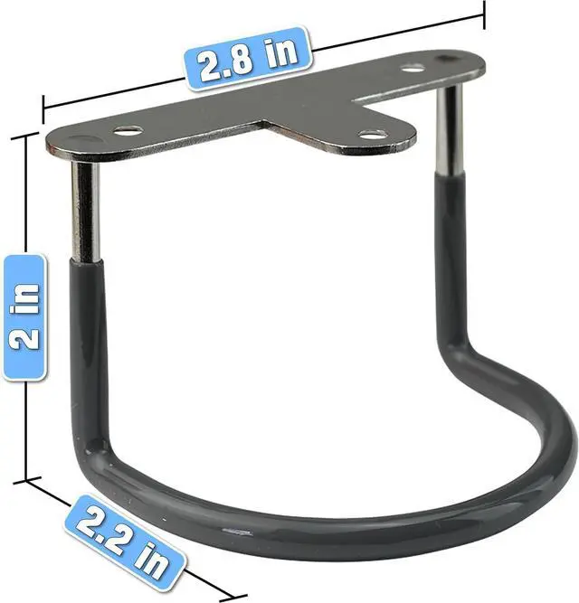 Alt view image 2 of 5 - TidyFriend Rubberized Under Desk Laptop Mount - 9 Racks in 3 Sets, Laptop Under Desk Mount, Organizer Rack with Screws