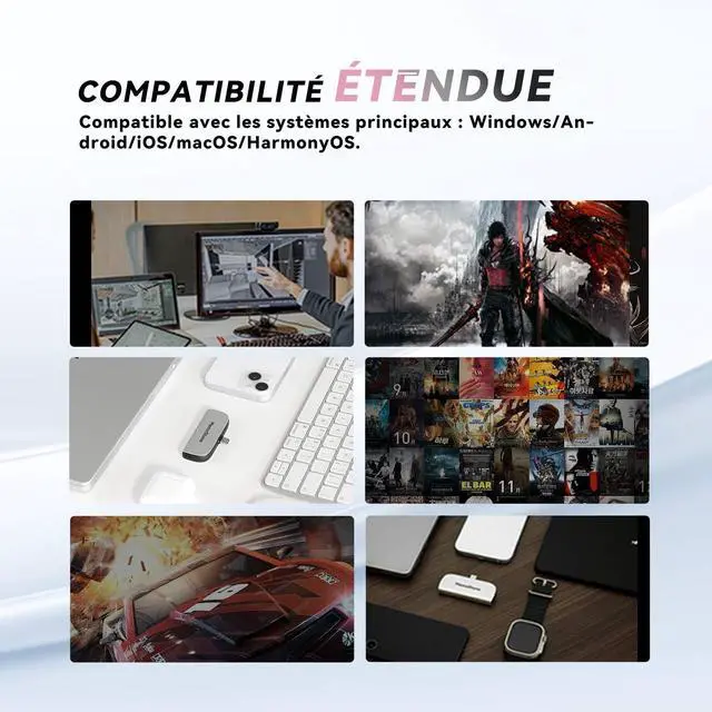 Alt view image 3 of 5 - KingSpec MemoStone 1TB Portable USB-C External SSD 2000MB/s, High-Speed Solid State Drive with USB 3.2 Gen2x2 20Gb/s Interface, Compatible with Apple iPhones/Tablets/Laptops