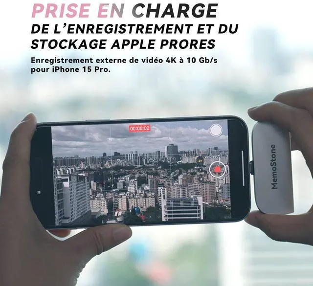 Alt view image 4 of 5 - KingSpec MemoStone 1TB Portable USB-C External SSD 2000MB/s, High-Speed Solid State Drive with USB 3.2 Gen2x2 20Gb/s Interface, Compatible with Apple iPhones/Tablets/Laptops