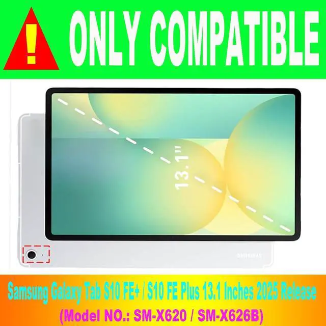 Alt view image 2 of 5 - Keyboard Case for Samsung Galaxy Tab S10 FE Plus 13.1", Smart S10fe+ Keyboard Case with S-Pen Holder, Rose Gold