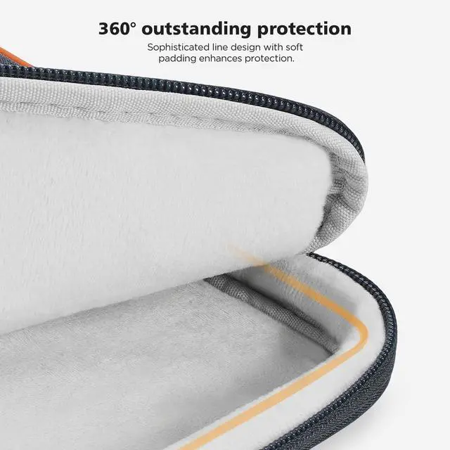 Alt view image 2 of 5 - KIZUNA Laptop Sleeve Case 17 Inch Computer Carrying Bag for LG Gram 17/Dell G7/17.3" Lenovo ThinkBook Plus 1717" Lenovo IdeaPad 3i Gen7/17.3" Legion 5/5i/IdeaPad L340/HP Gaming Pavilion 17,Grey