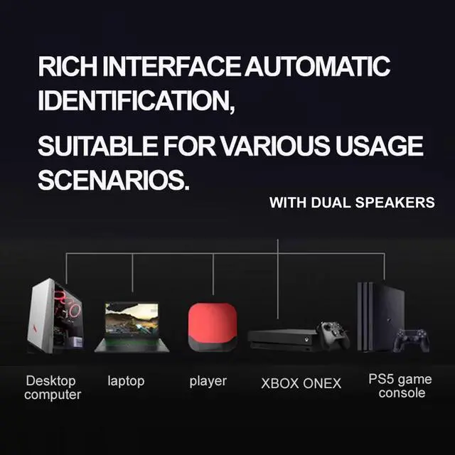 Alt view image 4 of 5 - YOTETION 19 inch HD (1440 x 900) Monitor with Speaker, 75Hz Refresh Rate, HDMI x1, Small Thin Monitor for laptops, Computers and desktops,LED Display, VGA/HDMI Connection.VESA:75 * 75MM