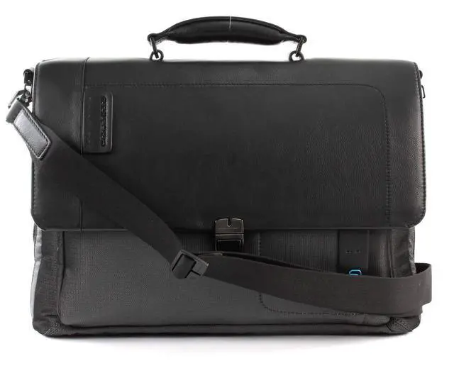 Alt view image 2 of 5 - Cartella uomo borsa a spalla lavoro viaggio porta pc Piquadro CA3111P16 linea P16 in tessuto BIOSABORSE