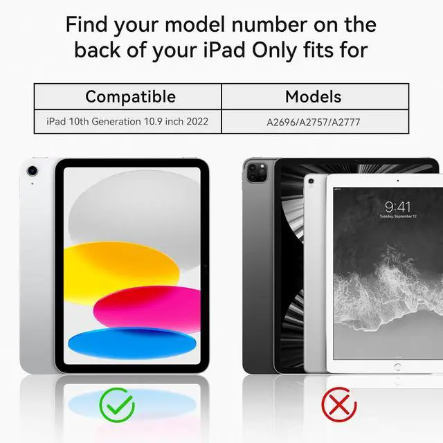 Alt view image 2 of 5 - Stweap Case for iPad 10th Generation 10.9inch 2022,with Built-in Screen Protector and Kickstand,Hand Strap,Shoulder Strap for New Apple iPad 10.9 Inch(Blue/Beige)