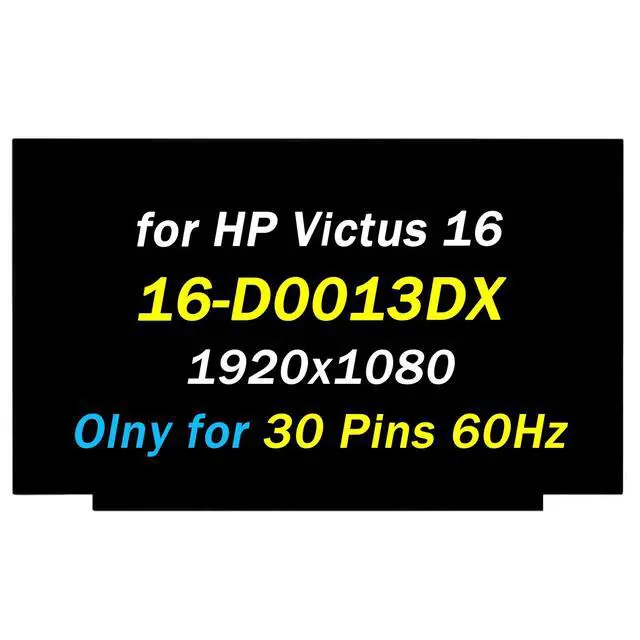 Alt view image 3 of 5 - Replacement for N161HCA-EA3 N161HCA-EAC NV161FHM-N61 NV161FHM-N62 N161HCA-EA2 NV161FHM-N41 V3.0 FHD 1920x1080 30Pins 16.1" LED Screen LCD Laptop Display Digitizer Panel (Only for Non-Touch Screen)