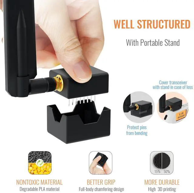 Alt view image 5 of 5 - Flipper Zero External CC1101 Antenna - Flipper Zero SubGhz GPIO Board Attachment Accessory Multiboard