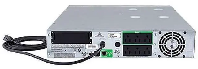 Alt view image 3 of 3 - APC 1500VA Smart UPS with SmartConnect, SMT1500RM2UC Rack Mount UPS Battery Backup, Sinewave, AVR, 120V, Line Interactive Uninterruptible Power Supply