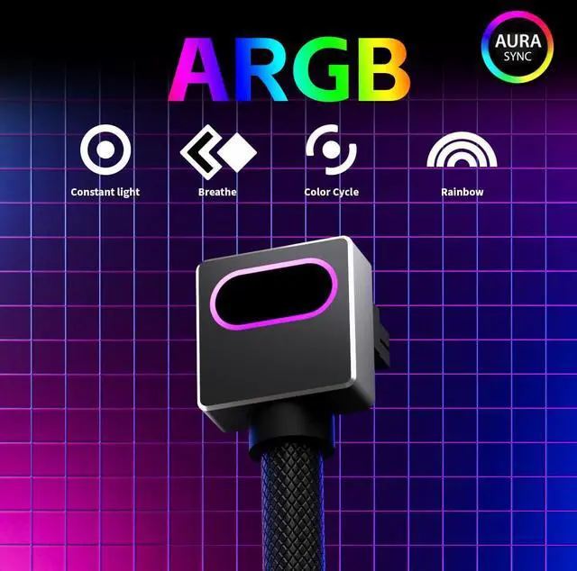 Alt view image 5 of 5 - AIJS 12+4Pin(16-pin) 12VHPWR GPU Modular CableDirect Connection Cable for NVIDIA GeForce RTX 40/5070/5080 Series Graphics Cards,18AWG 90°Right-Angle Design,Not an Extension Cable(Black, Clip A-50CM)