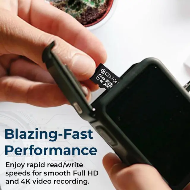 Alt view image 4 of 5 - Centon Eelctronics MP Essential Micro SDHC Card, Ultimate Memory Card for Phones, Tablets, Cameras, and More, UHS1, 32GB, 5 Pack Bulk w/Adapter