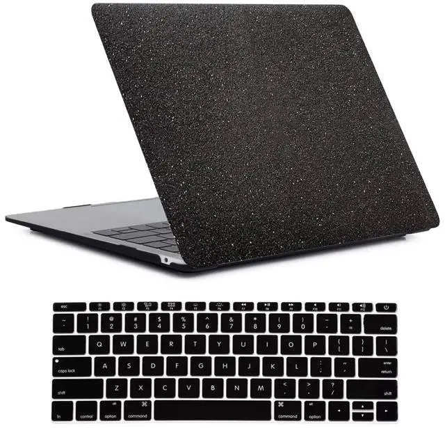 Main image of Laptop Hard Case Compatible with MacBook Pro 15 inch Case 2015 2014 2013 2012 Release A1398 with Retina Display, Plastic Hard Protective Shell Case Cover & Keyboard Cover Skin, Sparkling Black